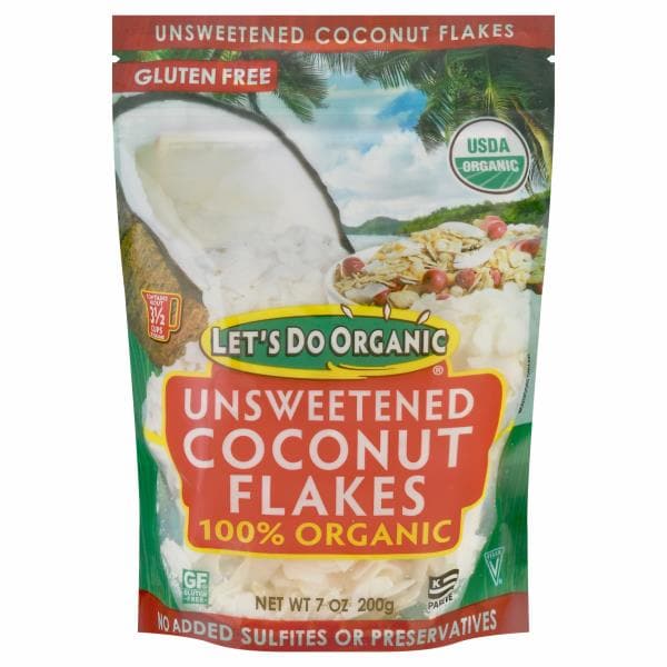 Let's Do Organic Coconut Flakes, Unsweetened Publix Super Markets