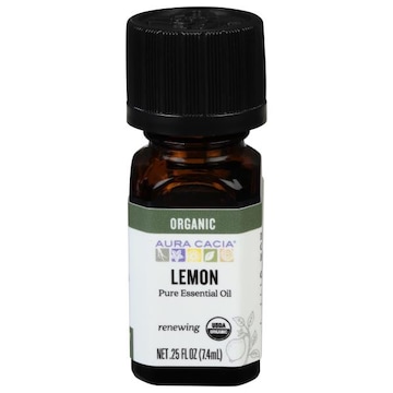 Aura Cacia Organic Pure Essential Oil, Renewing, Lemon