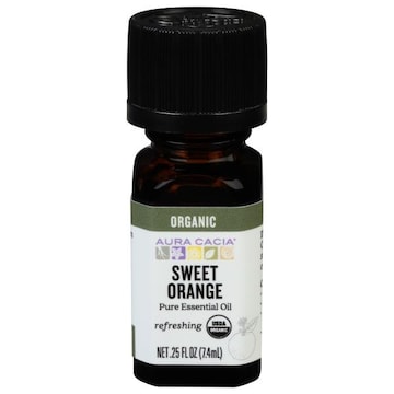 Aura Cacia Organic Pure Essential Oil, Refreshing, Sweet Orange