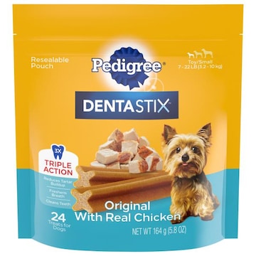 Pedigree Dentastix Dog Treats, Original with Real Chicken, Triple Action