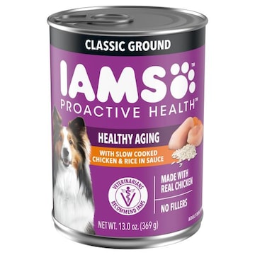 IAMS Proactive Health Adult Healthy Aging Adult with Slow Cooked Chicken & Rice in Sauce Dog Food