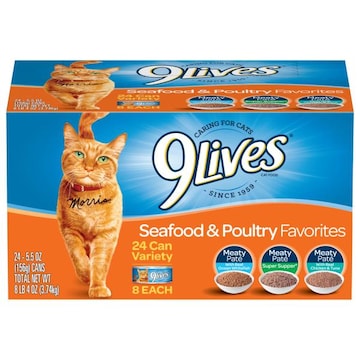 9Lives Cat Food, Seafood & Poultry Favorites