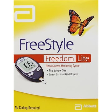 Freestyle Lite Freedom Blood Glucose Monitoring Kit, No Coding Required