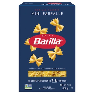 Barilla Mini Farfalle - Non-GMO Pasta Made with Durum Wheat Semolina & Kosher