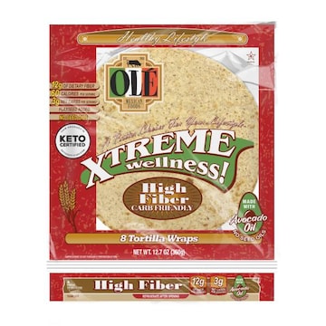 Ole Xtreme Wellness! High Fiber Keto Certified Flour Tortillas