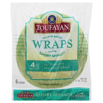 Toufayan Bakeries Wraps, Savory Spinach