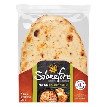 Stonefire Garlic Naan 2pk