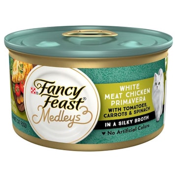 Fancy Feast Medleys Cat Food, White Meat Chicken Primavera