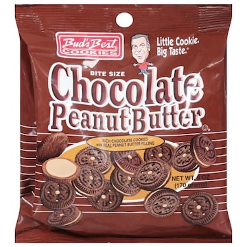 Bud's Best Cookies Cookies, Chocolate Peanut Butter, Bite Size