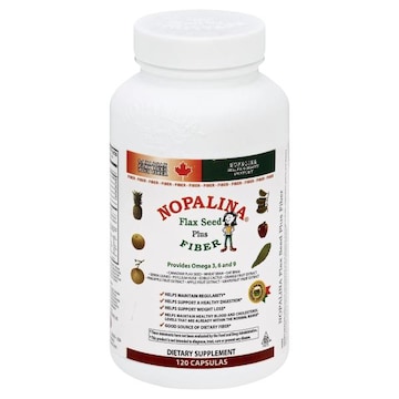 Nopalina Flax Seed Plus Fiber, Capsules