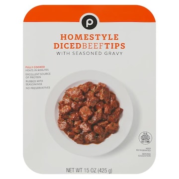 Publix Homestyle Beef Tips, with Gravy Fully Cooked