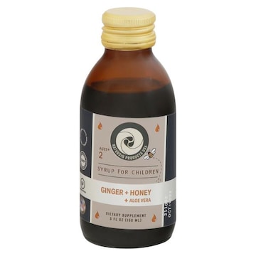 Naturgin Products USA Syrup, Ginger + Honey + Aloe Vera, Ages +2