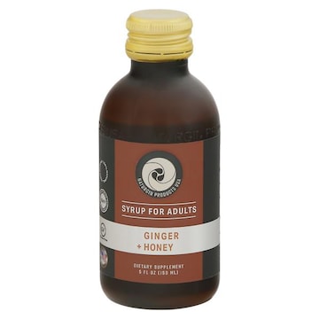 Naturgin Products USA Syrup, Ginger + Honey, For Adults
