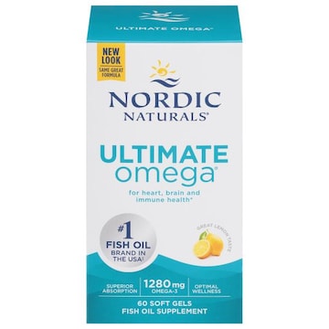 Nordic Naturals Omega, Ultimate, 1280 mg, Soft Gels, Lemon