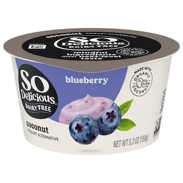 So Delicious Dairy Free Coconut Blueberry Yogurt Alternative