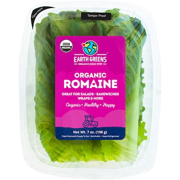 Organic Romaine Heart Leaves