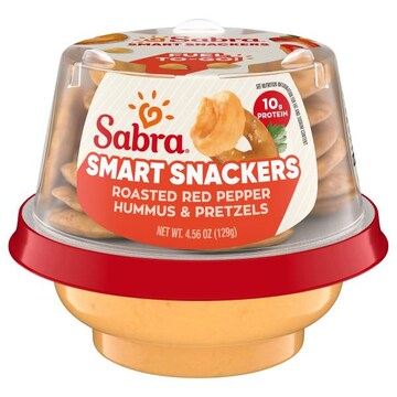Sabra Smart Snackers Hummus with Pretzels, Roasted Red Pepper