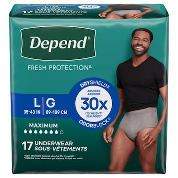 Depend Fresh Protection Maximum L Underwear