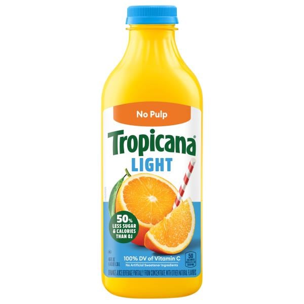 Tropicana Orange Juice, Light, No Pulp Publix Super Markets