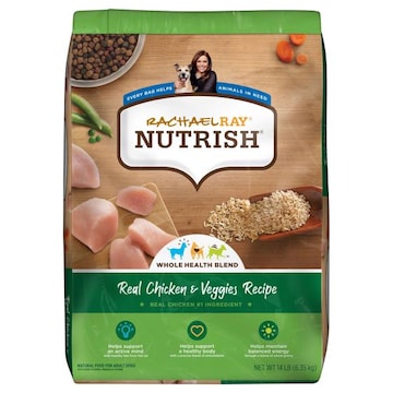 Rachael Ray Nutrish Dog Food, Real Chicken & Veggies Recipe, Adult