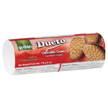 Gullon Dueto Cookie, Sandwich, Chocolate Cream