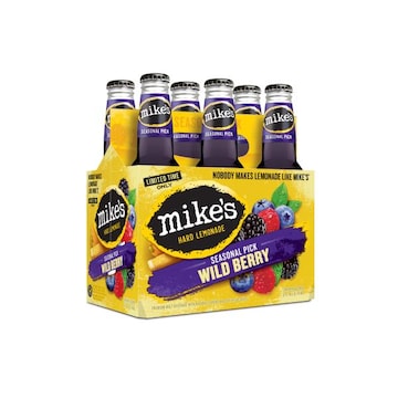 Mike's Beer, Hard Lemonade, Pineapple, 6 Pack
