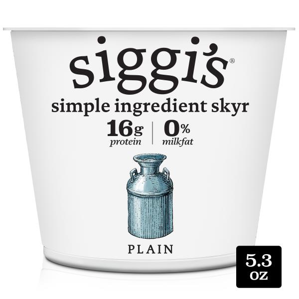 Siggi's Yogurt, Plain, Fat Free Publix Super Markets