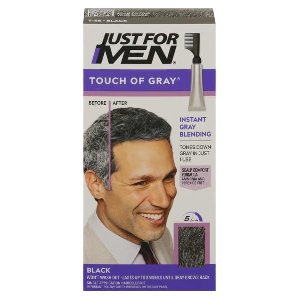 Just For Men Touch of Gray Haircolor Kit, Black T-55 | Publix