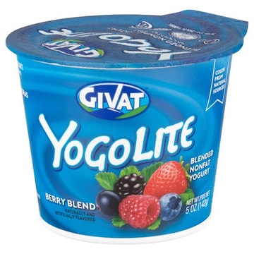 Givat Blended Nonfat Berry Blend Yogurt