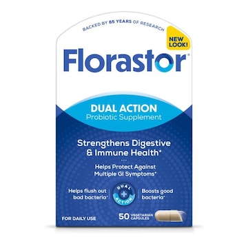 Florastor Daily Probiotic Supplement, 50 Capsules