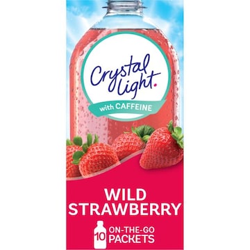 Crystal Light Wild Strawberry Artificially Flavored Powdered Drink Mix with Caffeine