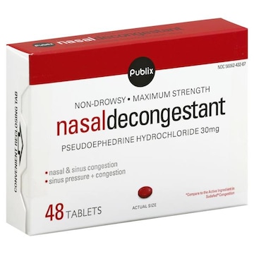 Publix Non-Drowsy Nasal Decongestant
