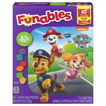 Funables Paw Patrol Fruit Flavored Snacks
