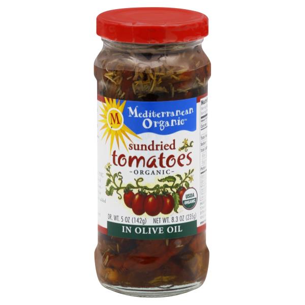 Mediterranean Organic Tomatoes, Sundried, Organic, in Olive Oil