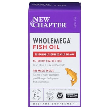 New Chapter Wholemega Fish Oil, Softgels
