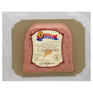 Tour Eiffel Pork Pate De Campagne, Caramel Color Glazed, Gourmet