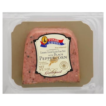 Tour Eiffel Pork Pate with Black Peppercorn, Caramel Color Glazed, Gourmet