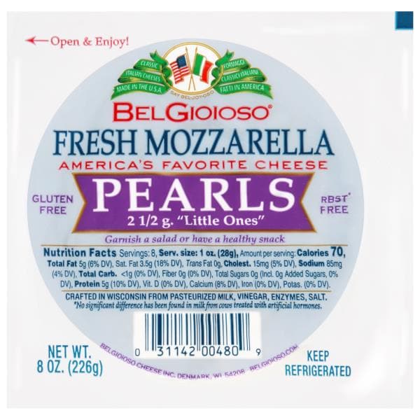 Belgioioso BelGioioso Fresh Mozzarella Pearls 8oz | Publix Super