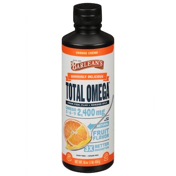 Barlean's Total Omega, Orange Creme, 2400 mg