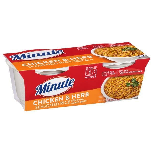 Minute Seasoned Rice, Chicken & Herb Publix Super Markets