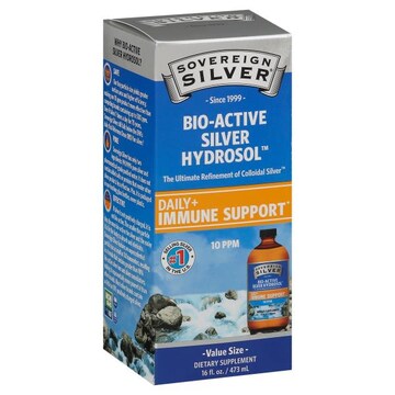 Sovereign Silver Silver Hydrosol, 10 PPM, Value Size