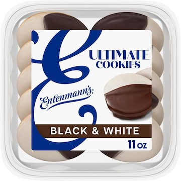 Entenmann's Shelf-Stable Black & White Chocolate & Vanilla Cookies, 11 oz