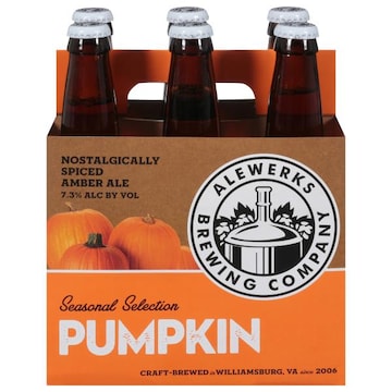 Alewerks Brewing Beer, Seasonal Selection, Pumpkin