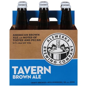 Alewerks Brewing Company Beer, Brown Ale, Tavern