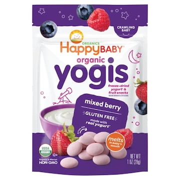 HappyBaby Organics Gluten Free Organic Crawling Baby Mixed Berry Yogis