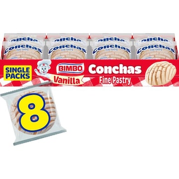 Bimbo Vanilla Pastry, 8 packs, 16.96 oz