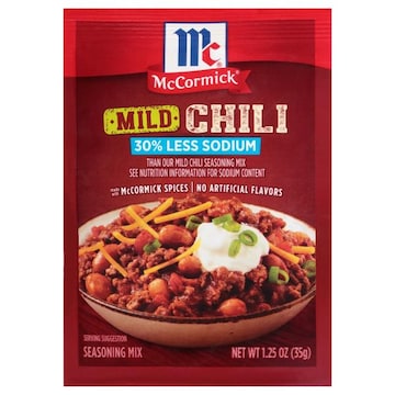McCormick 30% Less Sodium Chili Mild Seasoning Mix