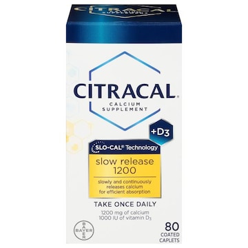 Citracal Calcium Supplement, +D3, 1200, Slow Release, Coated Caplets