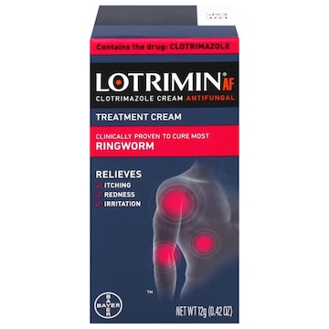 Lotrimin AF Clotrimazole Cream, for Ringworm, Antifungal