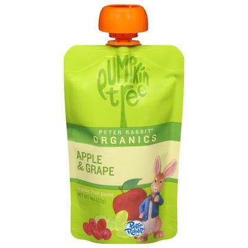 Pumpkin Tree Peter Rabbit Organics Fruit Puree, Organic, Apple & Grape